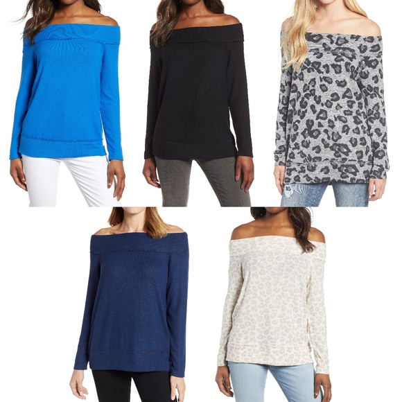 Gibson x Living in Yellow Fleece Off the Shoulder - Picture 8 of 8